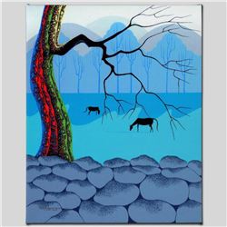 "Good Neighbors" Limited Edition Giclee on Canvas by Larissa Holt, Numbered and Signed with COA. Thi
