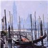 Image 2 : Vakhtang, "Gondola at Evening Time" Limited Edition Hand Embellished Giclee on Canvas, Numbered and 