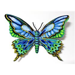 Patricia Govezensky- Original Painting on Cutout Steel  Butterfly CLXI 