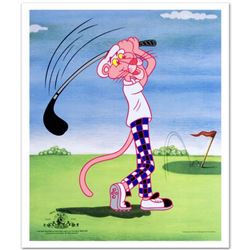  Pink Panther Golfing  Limited Edition Sericel Officially Licensed by MGM and United Artists Corpora