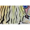 Image 4 : Patricia Govezensky- Original Watercolor with Hand Painted Frame "Spring Day"