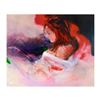 Image 1 : Christine Comyn, "Woman in Red" Limited Edition on Canvas, Numbered and Hand Signed with Letter of A