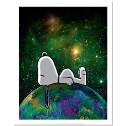 Peanuts, "On Top of the World" Hand Numbered Limited Edition Fine Art Print with Certificate of Auth