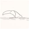 Image 2 : Wyland, "Whale Tail" Framed Original Sketch, Hand Signed with Certificate of Authenticity.