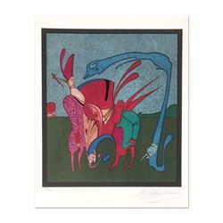 Mihail Chemiakin, Carnival Series:  Untitled 11  Limited Edition Lithograph, Numbered Hand Signed wi