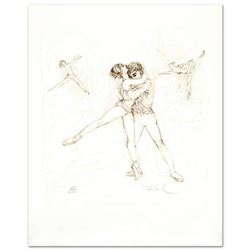  Pas de Deux  Limited Edition Lithograph by Edna Hibel (1917-2014), Numbered and Hand Signed with Ce