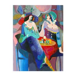 Isaac Maimon,  Pastel Gathering  Limited Edition Serigraph, Numbered and Hand Signed with Letter of 