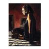 Image 1 : Fabian Perez, "Medias Negras V" Hand Textured Limited Edition Giclee on Board. Hand Signed and Numbe