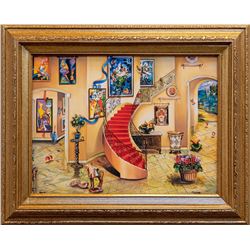 Alexander Astahov- Original Giclee on Canvas "Chagall View"