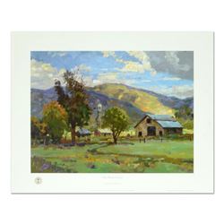 Thomas Kinkade (1958-2012), "San Benito" Offset Lithograph, Signed with Letter of Authenticity.