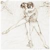 Image 2 : "Pas de Deux" Limited Edition Lithograph by Edna Hibel (1917-2014), Numbered and Hand Signed with Ce