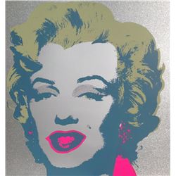 Andy Warhol- Silk Screen Print with Diamond Dust on it; Printed on Museum Board "Diamond Dust Marily