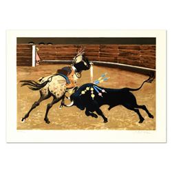 Pierre Charles Bayle, "Bull Ring" Limited Edition Lithograph, Numbered and Hand Signed.