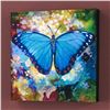 Image 3 : "Blue Morpho" Limited Edition Giclee on Canvas by Simon Bull, Numbered and Signed with COA. This pie