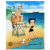 Image 1 : Myron Waldman (1908-2006). "Guarding Betty" Limited Edition Hand Inked and Painted Animation Cel, Nu