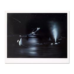 Wyland,  Orca Starry Night  Limited Edition Lithograph, Numbered and Hand Signed with Certificate of