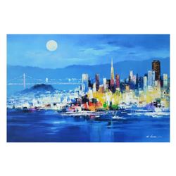 H. Leung, "The City Nights" Limited Edition on Canvas, Numbered and Hand Signed with Letter of Authe