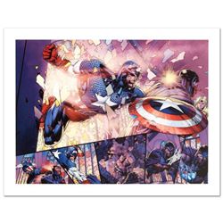 "Ultimatum #4" Limited Edition Giclee on Canvas by David Finch and Marvel Comics. Numbered and Hand 