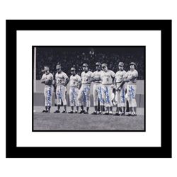  Big Red Machine Line-Up  Framed Lithograph Signed by the Big Red Machine's Starting Eight, with Cer