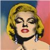 Image 2 : Steve Kaufman (1960-2010), "Marilyn With Earring" Hand Embellished Limited Edition Silkscreen on Can