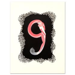 Erte (1892-1990), "Numeral 9" Limited Edition Serigraph, Numbered and Hand Signed with Certificate o