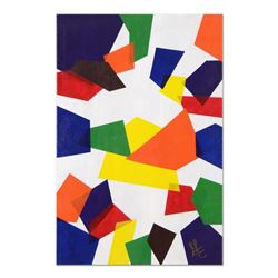 George Marlowe, "Shards" Original Acrylic Painting on Canvas, Hand Signed with Certificate of Authen