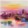 Image 2 : H. Leung, "San Francisco at Dusk" Limited Edition on Canvas, Numbered and Hand Signed with Letter of