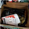 Image 2 : 2 BOXES OF CLEANING SUPPLIES AND DIRT DEVIL ROYAL HAND VAC