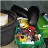 Image 1 : FISHING REELS, JUMPER CABLES, TOOLS, AND REAR VIEW EXTENSIONS