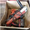 Image 1 : BLACK AND DECKER ANGLE GRINDER, MILWAUKEE DRILL, AND FLASHLIGHT