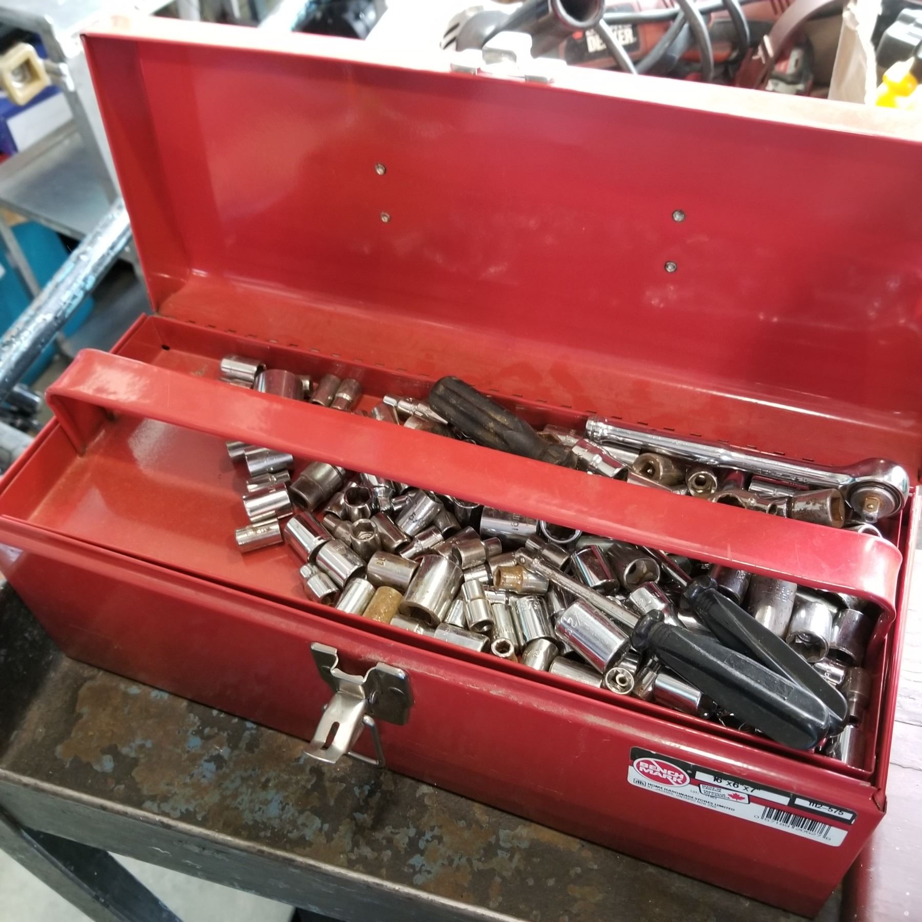 BENCHMARK TOOL BOX W/ SOCKETS AND WRENCHES - Big Valley Auction