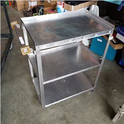 STAINLESS STEEL 3 TIERED CART