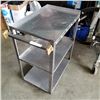 Image 2 : STAINLESS STEEL 3 TIERED CART