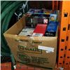 Image 1 : BOX OF ELECTRONICS, GRAPHICS CARD, ROUTER, AND RC TOY