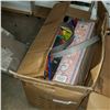 Image 1 : BOX OF KIDS TOYS, HOT WHEELS TRACK, PORCELAIN DOLL, ETC.