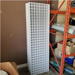 30 PANELS OF GRID WALL AND OVER 350 GRID WALL HOOKS AND CONNECTORS