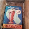 Image 4 : 2 VINTAGE WOOD CRATES, METAL SIGN, AND TRAY