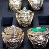 Image 6 : GREENBAY PACKERS SUPERBOWL 5 RING SET IN CASE, UNOFFICIAL