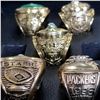 Image 8 : GREENBAY PACKERS SUPERBOWL 5 RING SET IN CASE, UNOFFICIAL