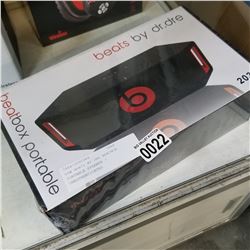 NEW BEATS BY DRE BEATBOX PORTABLE SPEAKER - UNAUTHENTICATED