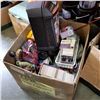 Image 1 : BOX OF TOYS, VINTAGE COLLECTIBLES, AND SPORTSCARDS