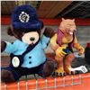 Image 1 : PADDINGTON BEAR STUFFY AND MANLEY TOY QUEST STRETCH SCREAMERS WOLF MAN