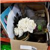 Image 1 : BOX OF MINI FISHING ROD AND COLLECTIBLES