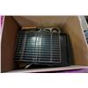 Image 3 : 2 BOXES OF KITCHEN ITEMS AND BIN OF POTS AND GLASSWARE