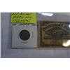 Image 3 : 1923 CANADIAN 25c BILL SHIN PLASTER PLUS 1923 NICKEL