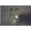 Image 2 : 5 MORGAN SILVER DOLLARS
