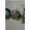 Image 2 : 2 SMALL BAGS OF JEWELLERY AND BAG OF WATCHES