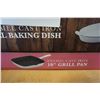 Image 2 : NEW ENAMEL CAST IRON BAKING DISH, GRILL PAN AND FRY PAN