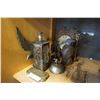 Image 1 : LOT OF BRASS AND METAL DECOR AND BRASS EAGLE