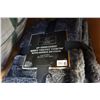 Image 2 : NEW KING SIZE SHEET SET, TOWEL, HOUSE COAT, AND EMBOSSED VELVET THROW